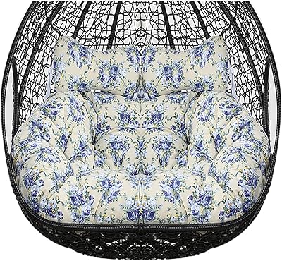 ZTGL Hammock Swing Chair Cushion, Washable Double Egg Chair Cushion Replacement, Removable 2 Persons Hanging Swing Egg Chairs Chair Pads for Indoor Outdoor,K,1 pc 110x150cm