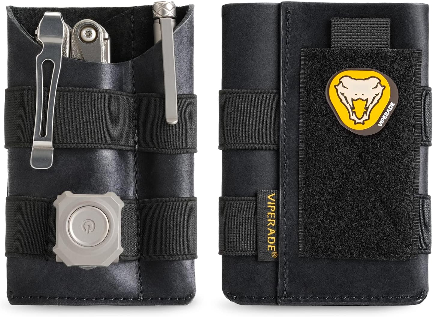 VIPERADE PL5 EDC Organizer Pouch, Slim EDC Pouch with DIY Patch Area for Daily Carry