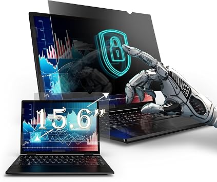 Privacy Screen Filter compatible with 15.6 Inches Laptop, Anti-Glare and Anti Blue Light Screen Protector