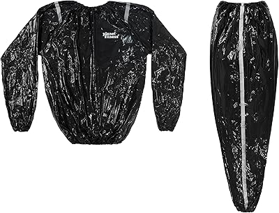 Planet Fitness Full Body Sauna Sweat Suit for Weight Loss & Exercise with Antimicrobial Microban Technology for Men and Women