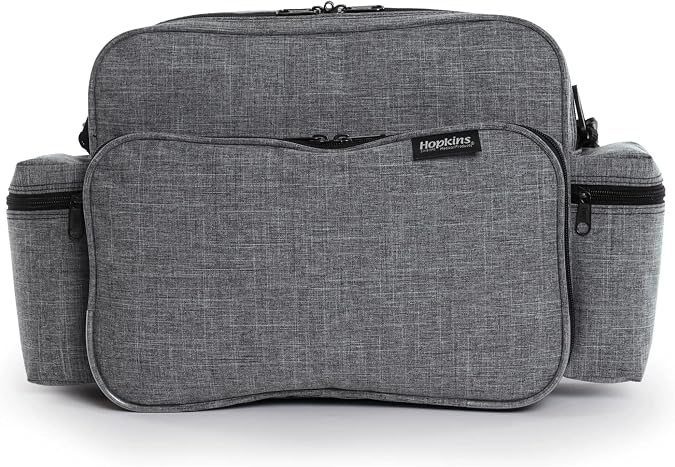 Hopkins Medical Products Antimicrobial Home Health Shoulder Bag, Lightweight, Ample Storage, Sturdy Construction, Easy Access Compartments