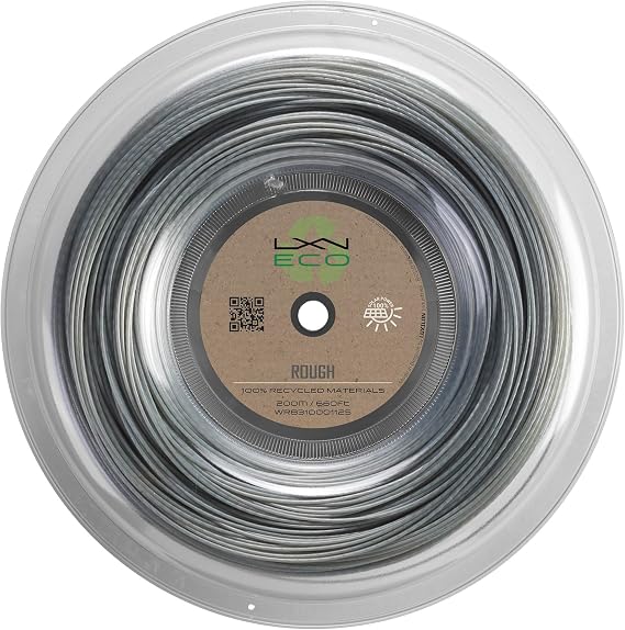 Luxilon Eco Rough 125 Tennis String - 200m Reel, Grey