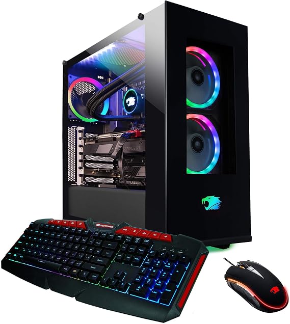 iBUYPOWER Pro Gaming PC Computer Desktop 141i (Intel i7 10700K 3.8GHz, NVIDIA RTX 2060 Super 8GB, 16GB DDR4 RAM, 1TB SSD, WiFi Ready, Windows 10 Home)