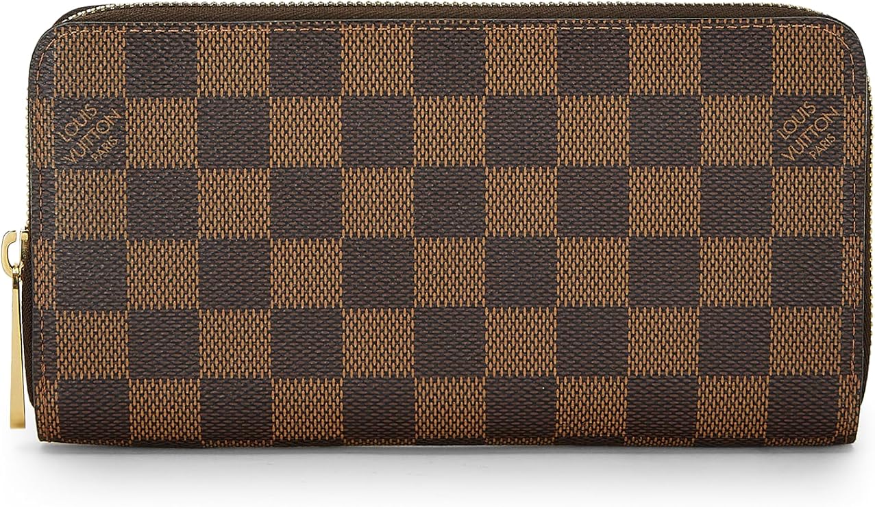 Pre-loved Damier Ebene Zippy Organizer, Brown