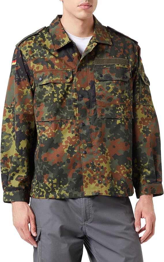 Miltec German New Flecktarn Field Shirt(42 inch - Short (GR4))
