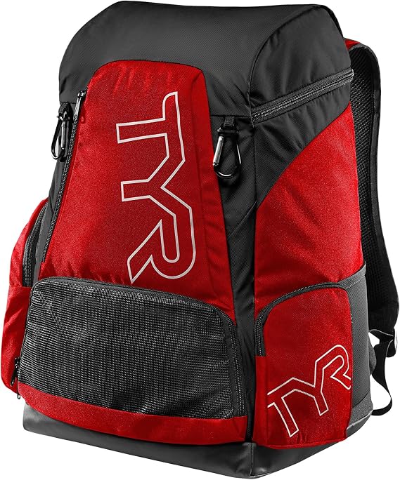 Alliance Backpack TYR Wet/Dry Athletic Gym and Pool Bag for Men and Women - Separate Wet/Dry Compartments, 45L Capacity, Ergonomic, Water-Resistant - Available in Team Colors