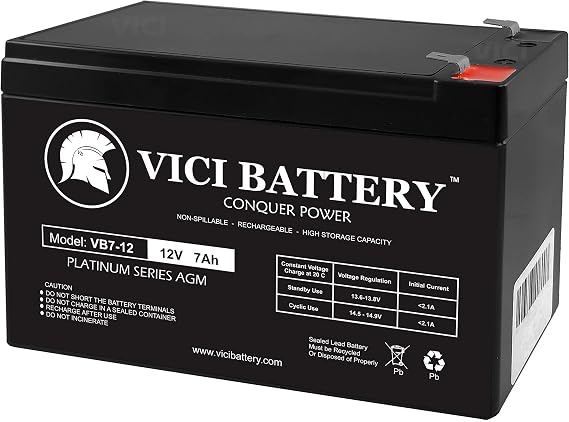 Vici Battery 12V 7AH Battery for Notifier First Command NFC-50/100(E) Brand Product