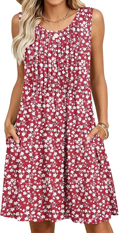 MOLERANI Women's Summer Midi Dress with Pockets