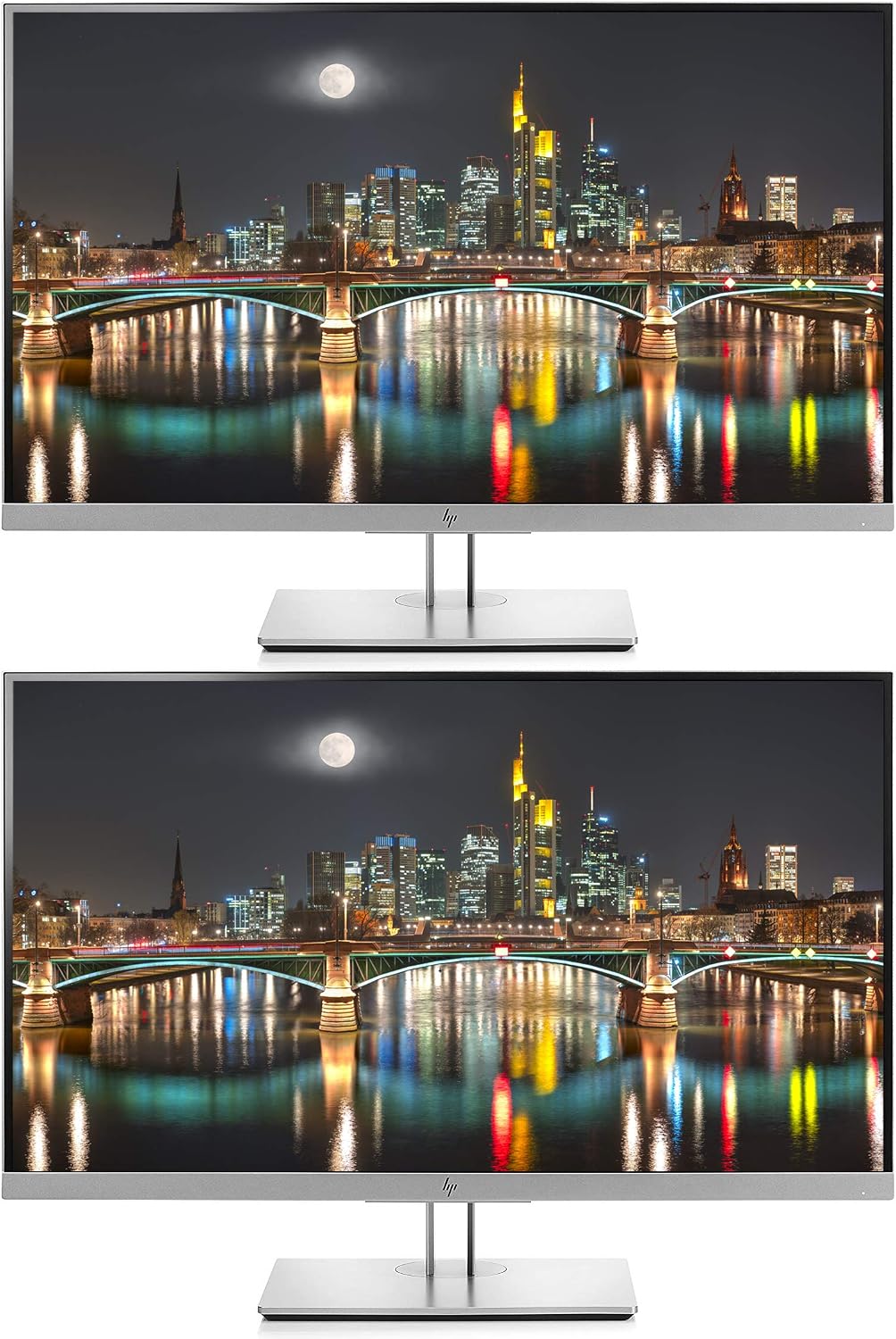 HP Business EliteDisplay E273 27 Screen Full HD LED-Lit BlackSilver Monitor 2-Pack