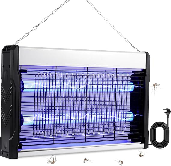 Electric Fly Zapper,3200V Bug Zapper,Mosquito Killer Lamp, Powerful Insect Pest Fly Killer for Home Garden Yard and Commercial Kitchen