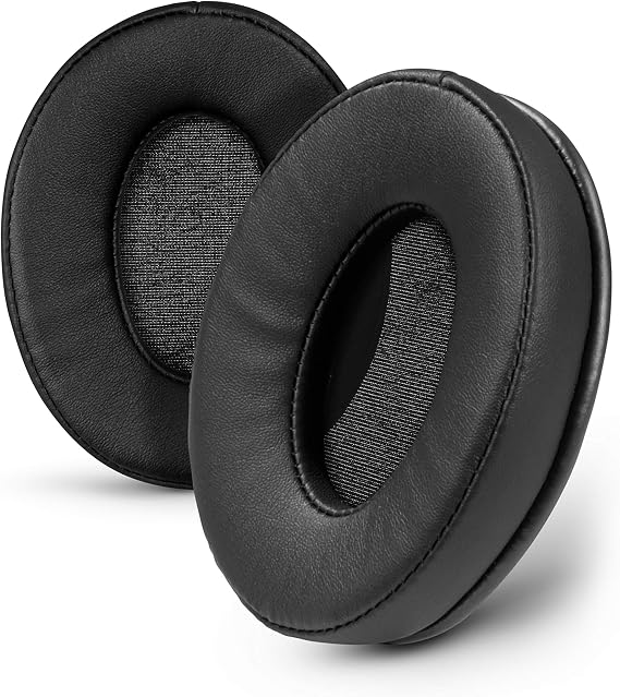 Brainwavz ProStock ATH M50X Upgraded Earpads, Improves Comfort & Style Without Changing The Sound - Ear Pad Designed for ATH-M50X M50BTX M20X M30X M40X Headphones, Vegan Leather (Black)