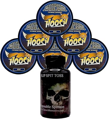 DC Crafts Nation Mud Bud Spittoon with 6 Cans Hooch Herbal Snuff Mint Fine Cut - Skull Grave