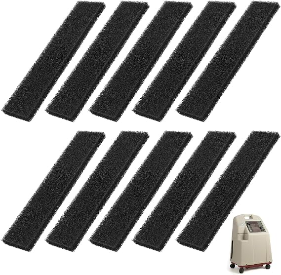 Oxygen Concentrator Filter Cotton Compatible with Invacare Platinum 5, O2 Concentrator Machine Replacement Accessories, Foam Cabinet Filter for INVACARE IRC5LXAW, IRC5LXO2AW, IRC9LXO2AWQ-10 Pack