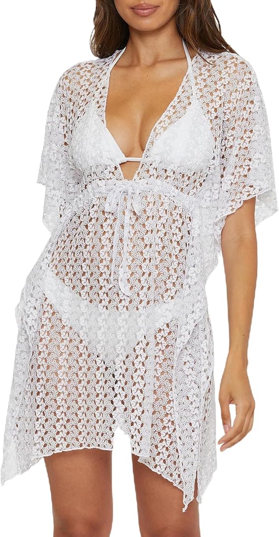 BECCA Platinum Lace Crochet Tunic
