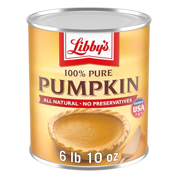 Libby's 100% Pure Pumpkin, Pumpkin Pie Filling, Bulk, 6 lb 10 oz #10 Can