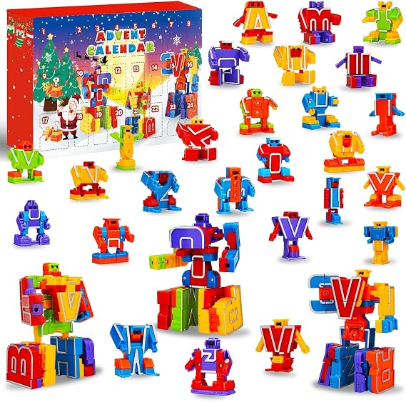 Alphabet Robots for Boys, ABC Letters Learning Education Toys for Toddlers