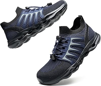 Water Shoes for Men Hiking Amphibious Beach Mens Shoes Lightweight Water Sports Shoes for Swimming Fishing Kayaking Darkblue