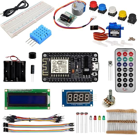 OSOYOO ESP8266 NodeMCU IOT Starter kit with ESP-12E Development Board Open Source Serial Module