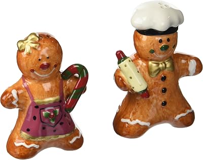 Cosmos Gifts 10518 Salt & Pepper Shaker Gingerbread Couple