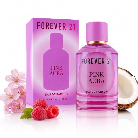 Forever 21 Pink Aura Eau de Parfum for Women, 3.4 fl oz