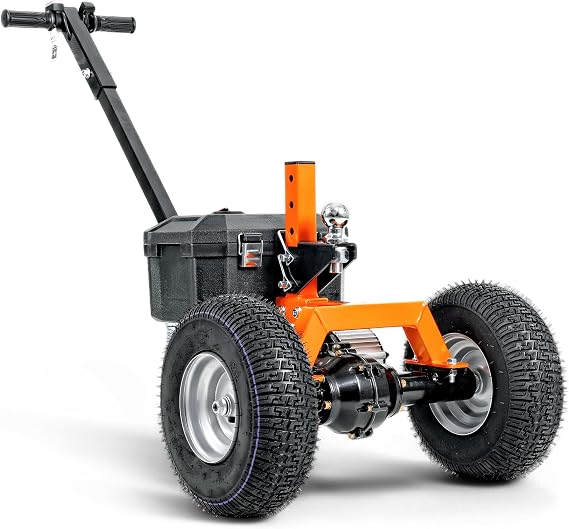 SuperHandy Electric Trailer Dolly 2800 lbs Max Trailer Weight, 450 lbs Tongue Weight, 24V 800W Motor, Heavy Duty Jack Lever with 2" Ball Mount, 24V 7Ah Battery Powered for Commercial Use