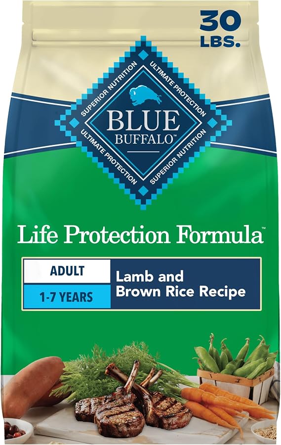 Blue Buffalo Life Protection Formula Lamb Adult Dry Dog Food, 30 lb