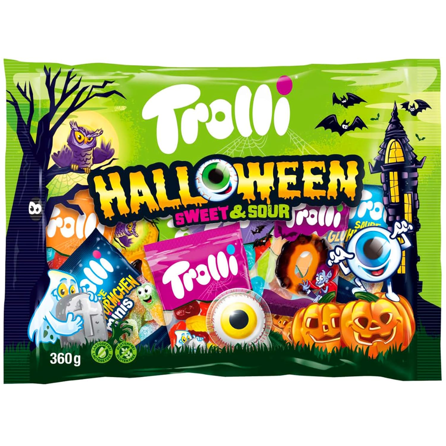 Trolli Halloween rubber candy sweet and sour 360 g