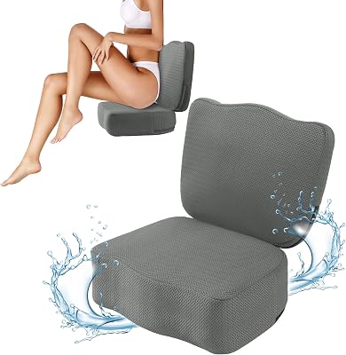 MABOZOO Hot Tub Booster Seat for Adults, Weighted Booster Seat 3D Air Mesh Hot Tub Cushion Quick Dry Hot Tub Accessories Indoor Outdoor Gray