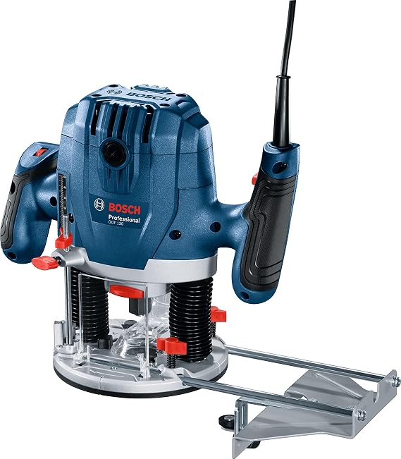 Bosch Professional GOF 130 Milling Machine (1,300 W, End inlet: 6-8 mm, 11,000-28,000 dev/min)