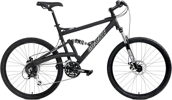 Gravity FSX 2.0 Dual Full Suspension Mountain Bike Disc Brakes Acera Suntour