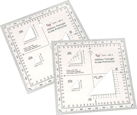 Military Map Protractor (GTA 5-2-12) - Coordinate Scale for Map Reading and Navigation (2)