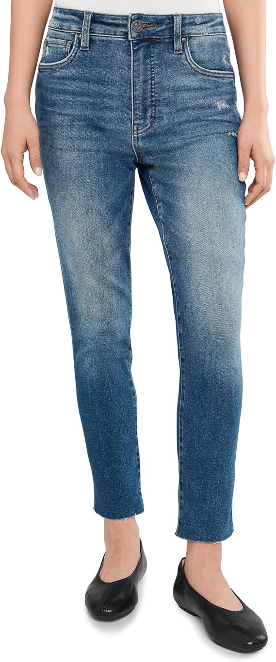 KUT from the Kloth Reese High-Rise Fab Ab Ankle Straight