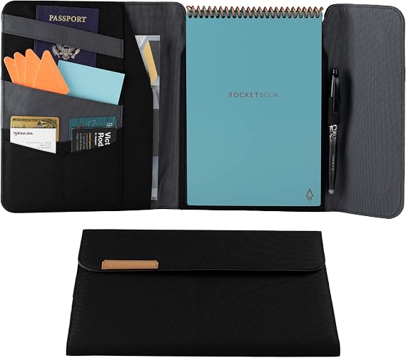 Rocketbook Flip Cover, All-in-One Case, Letter Size 8.5x11, Black