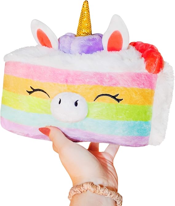 Squishable - Mini Unicorn Cake - Comfort Food Collection - 9 in - Soft Toy Collectible Stuffed Animal