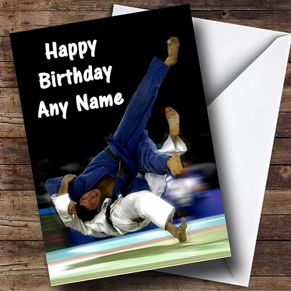 Martial Arts Judo Personalised Birthday Card | Birthday Card | Sports, Hobbies & Interests Card