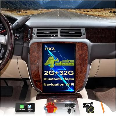 12.1 inch Vertical Screen Car Stereo Radio GPS Navigation for GMC Yukon Sierra Chevrolet Tahoe Suburban Android 4G64G Car Play Auto PX3 Quad core 2G32G