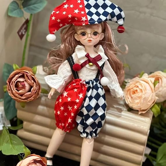 1/6 Ball Jointed Blythe Smart Anime Kawaii Doll with Clothes - Myou Doll Bjd Dolls (Huhu)
