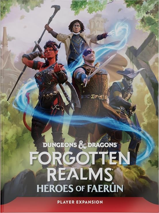 Wizards of The Coast | D&D Dungeons & Dragons Forgotten Realms Heroes of Faerun Player Expansion Hardcover