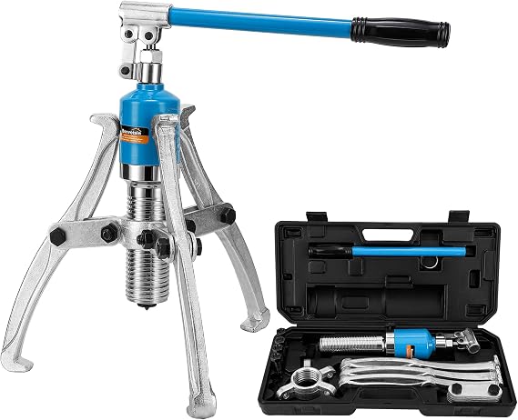 Bonvoisin 20T Hydraulic Gear Puller Set Wheel Bearing Puller Kit 2 or 3 Jaws Pulling Separator for Wheel Hubs Rotors Car Axles Pulleys Brake Drums
