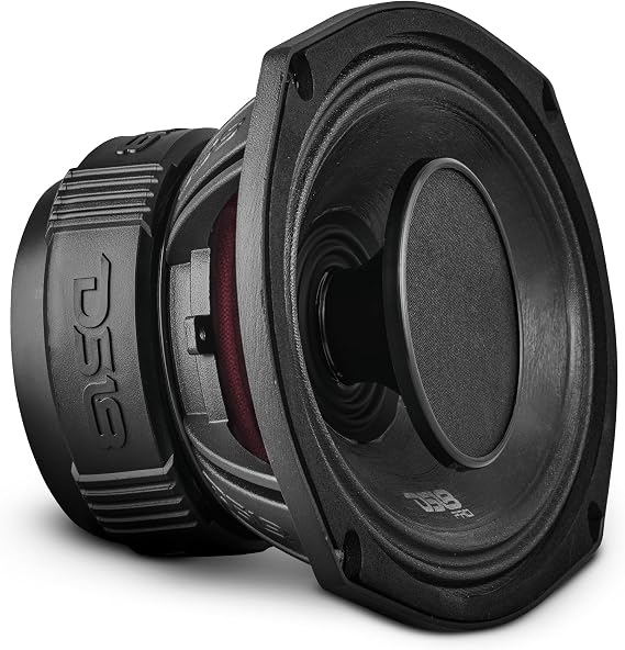 DS18 PRO-HY69.4B 6x9 Water Resistant Hybrid Mid-Range Loudspeaker with 1" Driver 500W Max Power 4-Ohm - Midrange with Compression Driver Horn Great for Motorcycles and All Audio Applications