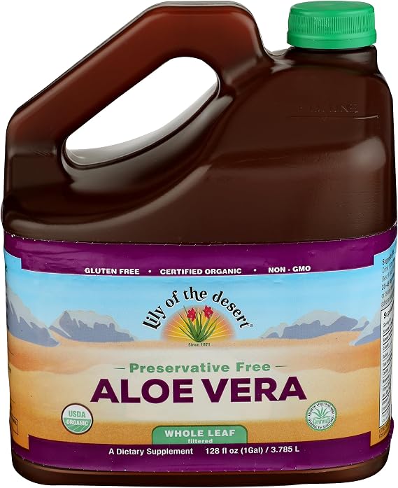 Lily of the Desert Organic Whole Leaf Aloe Vera, 128 FZ