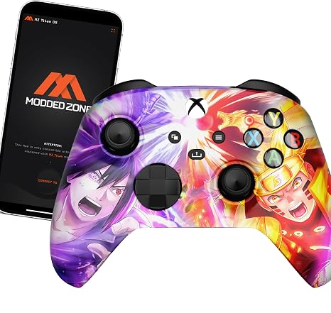 MODDEDZONE Rapid Fire Custom Standard Modded Controller compatible with Xbox One S/X 40 Mods for All Major Shooter Games (3.5 mm jack) Narumaki