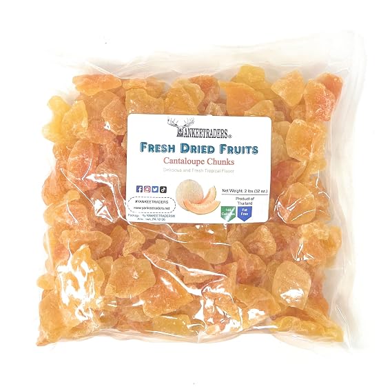 Cantaloupe Chunks (Dried) ~ 2 Lbs