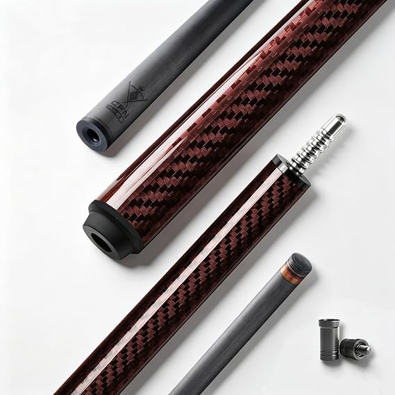 Carbon Fiber Pool Cue Stick, Low Deflection Pool Cue