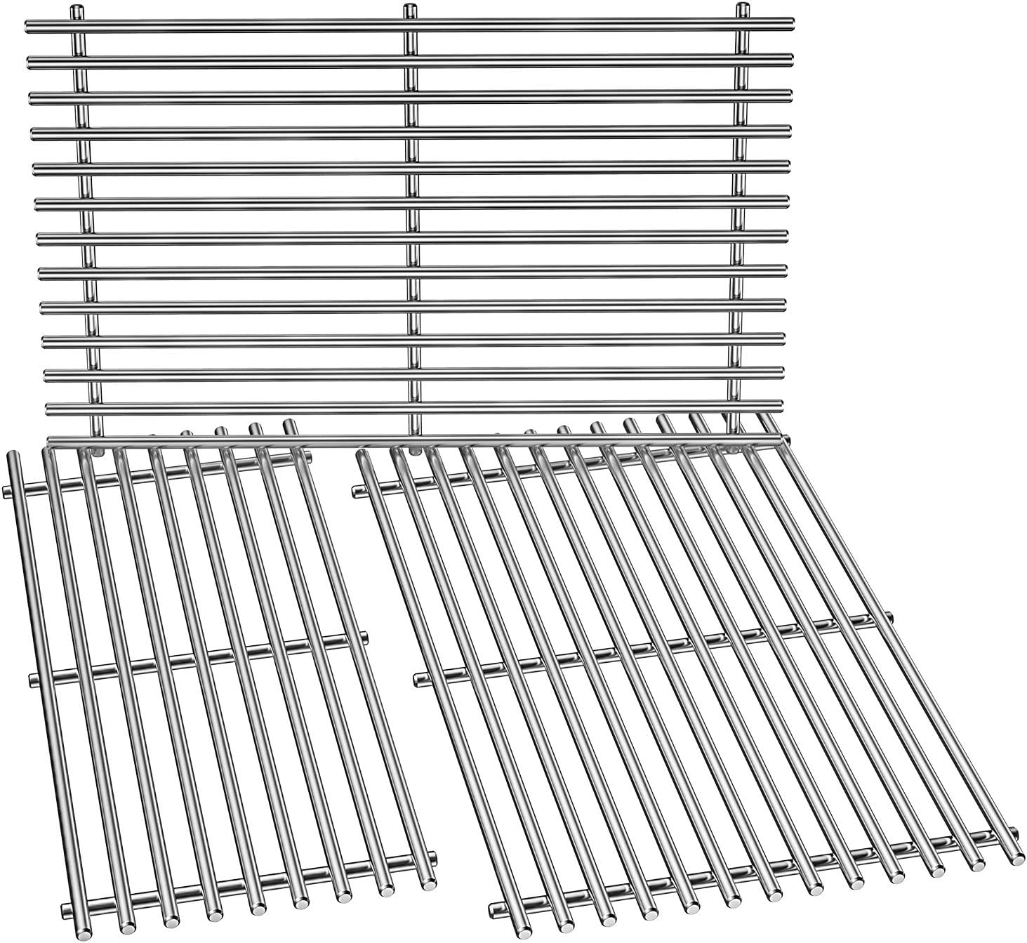 Stanbroil Stainless Steel Cooking Grate for Weber Summit 600 Series Summit ES 640650660670 Gas Grill with Smoker Box Replacement Parts for Weber 67552 Set of 3