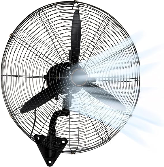 220V Wall Mount Fan, High Velocity Oscillating Waterproof Outdoor Wall Fan for Industrial, Commercial, Residential Use(650MM)