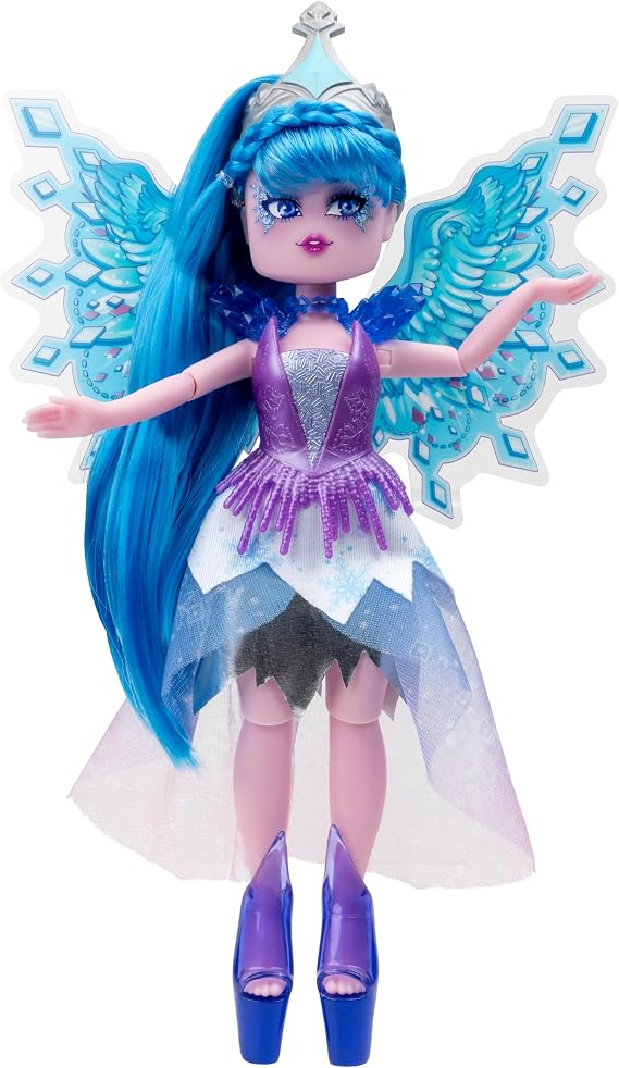 Royale High 9 Fashion Doll - Demi The Ice Fairy, Wave 2, Series 2 - Fairy Journal, Comb, and Virtual Item Code Included - Ages 5+