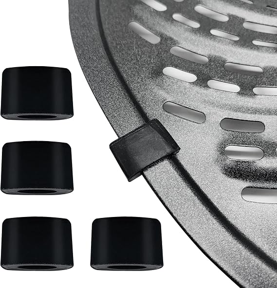 Air Fryer Replacement Rubber Bumpers for 7QT PowerXL Gowise Air Fryers, 4PCS Premium Rubber Tabs Feet Silicone Pieces Anti-scratch Protective Covers for Air Fryer Grill Pan Plate Tray