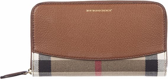 Burberry House Check Sartorial Leather Wallet - Brown Ochre