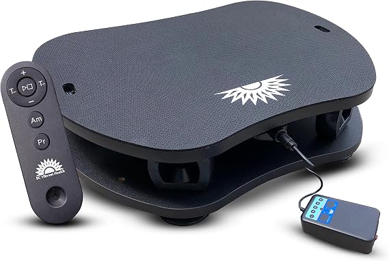 Vibration Plate Exercise Machine Ultimate Vibe with Workout Poster - Whole Body Vibrating Plate Exercise Machine with Resistant Bands Remote Control Included